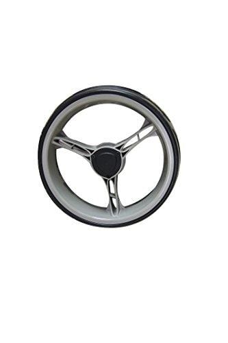 Qwik-Fold 3 Wheel Push Pull Golf CART - Foot Brake - ONE Second to Open & Close! (Black/Charcoal)