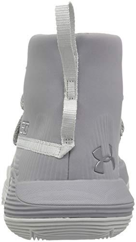 Under Armour Boys' Grade School SC 3Zer0 II Basketball Shoe, 101/Steel, 3.5