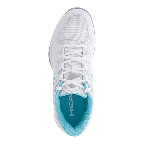 HEAD Women`s Brazer Tennis Shoes White and Silver (7.5 - TennisExpress)
