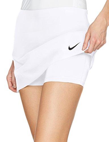 Nike Women's Court Power Spin Tennis Skirt, White/Black, X-Large
