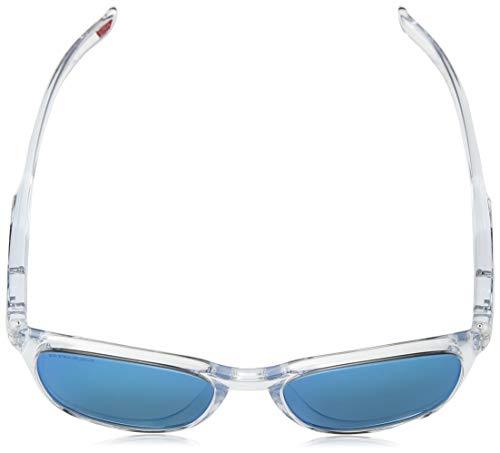 Oakley Men's Trillbe X Non-Polarized Iridium Rectangular Sunglasses, Polished Clear, 52.0 mm