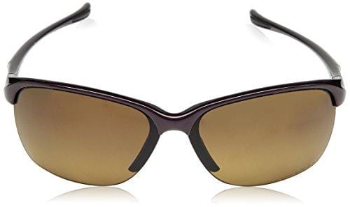 Oakley Women's Unstoppable Non-Polarized Iridium Rectangular Sunglasses, CRYSTAL RASPBERRY, 65 mm