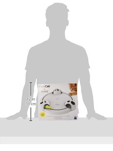 PetSafe Pounce Cat Toy, Interactive Automatic Toy for Cat or Kitten, Adjustable Electronic Battery Operated Toy