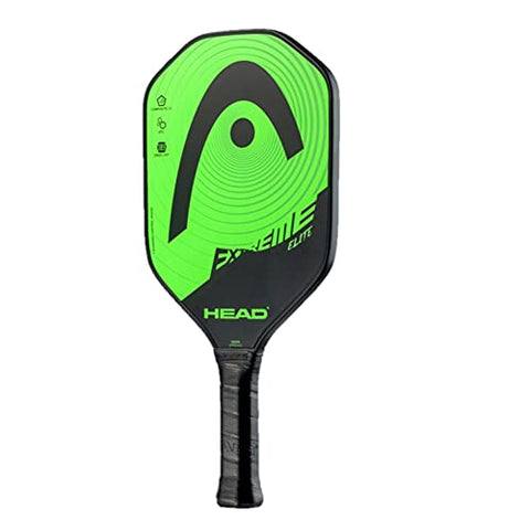 HEAD Fiberglass Pickleball Paddle - Extreme Elite Paddle with Honeycomb Polymer Core & Comfort Grip, Green/Black, One Size