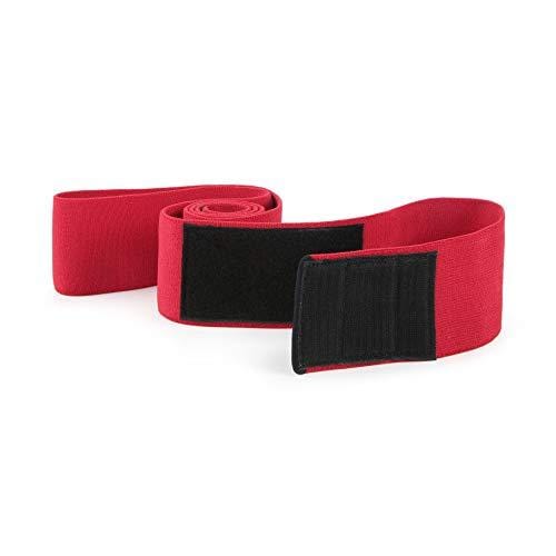 RitFit Knee Wraps (Pair) - Ideal for Squats, Powerlifting, Weightlifting, Cross Training WODs - Compression & Elastic Support - for Men & Women - Bonus Carry Case (Red Pro)