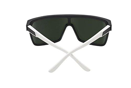 Spy Flynn Sunglasses Matte Black White with Happy Gray Green Lens Sticker