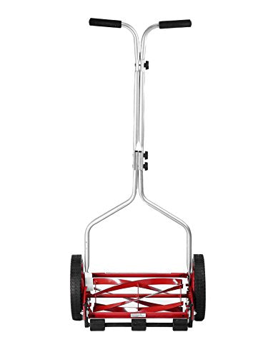 Great States 304-14 14-Inch 5-Blade Push Reel Lawn Mower, Red