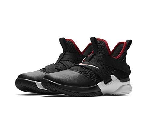 Nike Youth Lebron Soldier XII (GS) AA1352 001 Black/White/Red (5.5 M US Big Kid)