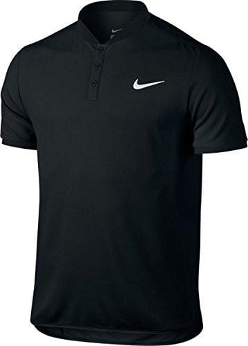 NIKE Men's Court Advantage Tennis Polo (Black, Medium)