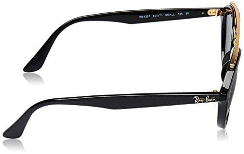 Ray-Ban INJECTED WOMAN SUNGLASS - BLACK Frame DARK GREEN Lenses 50mm Non-Polarized