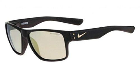 Nike Golf Mavrk R Sunglasses, Black/Gold Frame, Grey with Ml Gold Lens