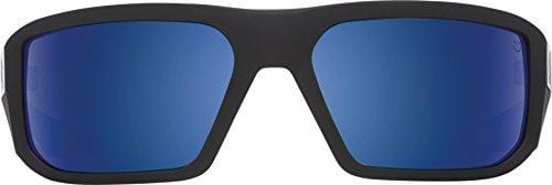 Spy Optic Men's Mccoy Polarized Wrap, Matte Black/Happy Bronze Polar & Blue Spectra, 63 mm