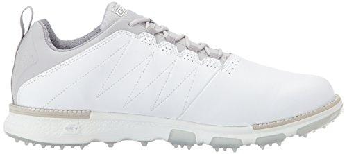 Skechers Men's Go Golf Elite 3 Golf Shoe,White/Gray,10.5 M US