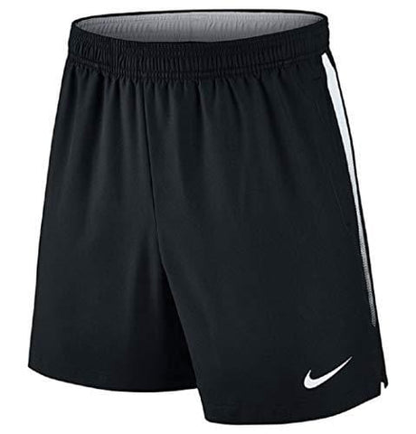 NikeCourt Dri-FIT Men's 7" Tennis Shorts (Large 7, Black/Black/White/White)
