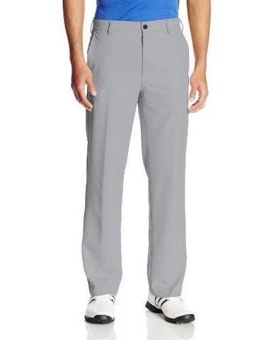 IZOD Men's Flat Front Traditional Slim Fit Basic Microtwill Golf Pant, Deep Silver Nickel, 36W x 30L