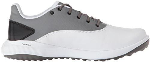PUMA Golf Men's Grip Fusion Golf Shoe, White/Quiet Shade/Black, 11 Medium US