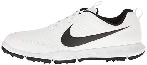 Nike Men's Explorer 2 Golf Shoe, White/Black, 10 M US