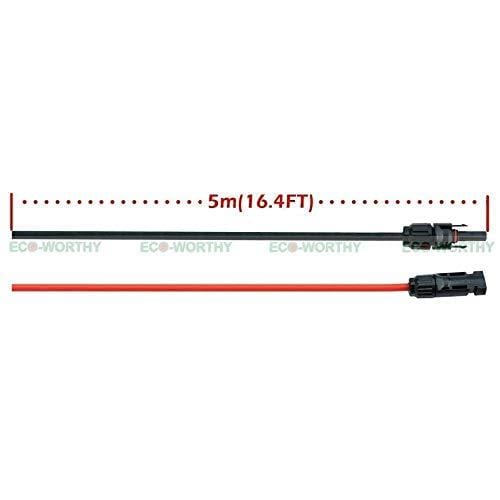 ECO-WORTHY 100Watt Solar Panel Off-Grid RV Boat Kit:100 Watt Solar Panel+20A LCD Display Charge Controller +Solar Cable +Z Brackets