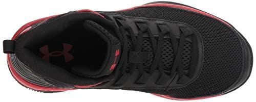 Under Armour Boys' Pre School Jet 2018 Basketball Shoe, Black (001)/Red, 13.5K M US Little Kid