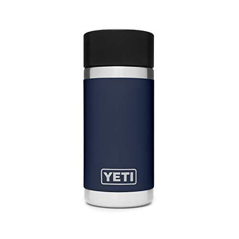 YETI Rambler 12 oz Stainless Steel Vacuum Insulated Bottle with Hot Shot Cap, Navy