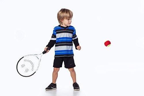 Street Tennis Club Tennis Rackets for Kids, 21-Inch, Black/Yellow