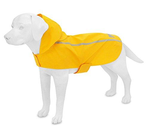 Best Pet Supplies - Voyager Waterproof Dogs Rain Poncho, Yellow, Medium