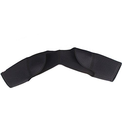 Sports Double Shoulder Brace Support Strap Wrap Belt Band Gym Sport Injury Guard Back Pad Black