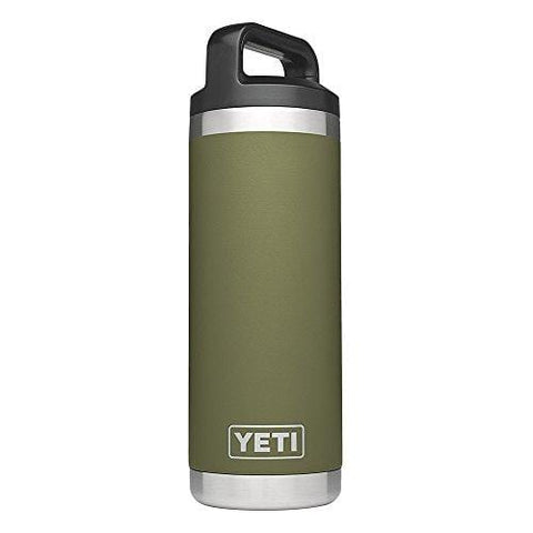 YETI Rambler 18oz Vacuum Insulated Stainless Steel Bottle with Cap, Olive Green DuraCoat