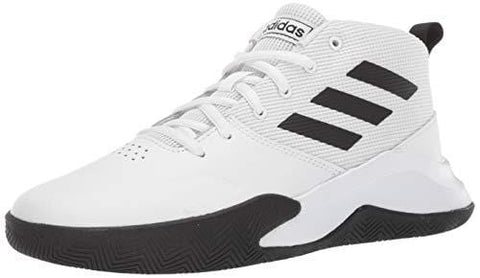 adidas Unisex OwnTheGame Wide Basketball Shoe, Black/White, 4.5 W US Big Kid