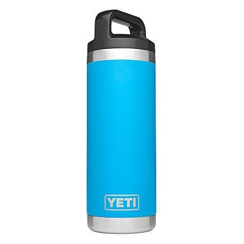 YETI Rambler 18oz Vacuum Insulated Stainless Steel Bottle with Cap, Tahoe Blue DuraCoat