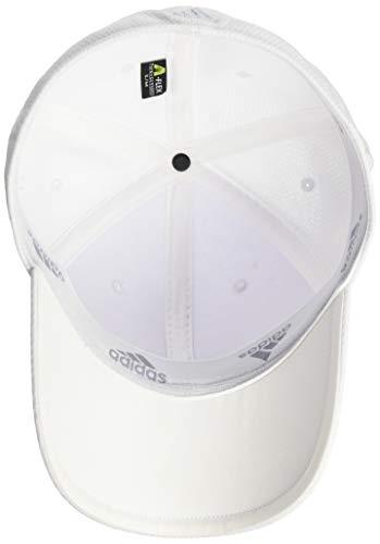adidas Men's Release Stretch Fit Structured Cap, White/Clear Grey, Large/X-Large