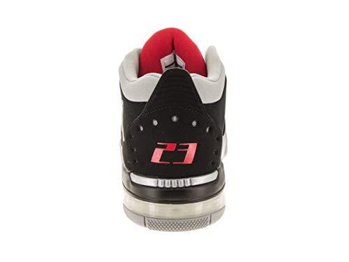 Jordan Nike Men's Big Fund Black/Metallic Silver/White Basketball Shoe 8 Men US