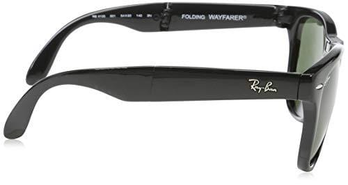 Ray-Ban Sunglasses - RB4105 Folding Wayfarer / Frame: Black Lens: Green Polarized (54 mm)