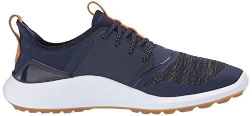 Puma Golf Men's Ignite Nxt Lace Golf Shoe, Peacoat Team Gold-Puma White, 7 M US