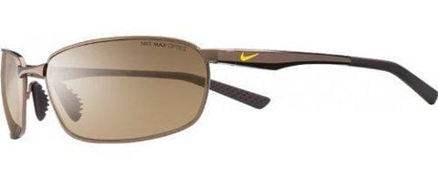 Nike Eyewear Men's Avid Wire EV0569-203 Rectangular Sunglasses, Walnut, 61 mm