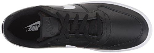 Nike Men's Ebernon Low Basketball Shoe, Black/White, 12 Regular US