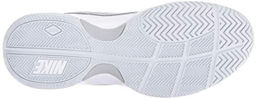 Nike Women's Court Lite Tennis Shoe, White/Metallic Silver/Medium Grey, 11.5 Regular US