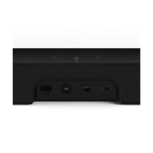 Sonos All-New Beam - Compact Smart TV Soundbar with Amazon Alexa Voice Control Built-in. Wirelesshome Theater and Streaming Music in Any Room. (Black) + 4K UHD High Speed HDMI Cable 9 Feet, Black
