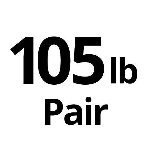 TELK Adjustable Dumbbells (105 LBS Pair) with Gloss Finish and Secure Collars, 65 with Connector, 105 to 200 lbs