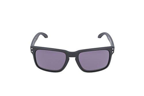 Oakley Holbrook Sunglasses, Matte Black Frame/Warm Grey Lens, One Size