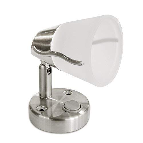 Dream Lighting 12V LED Reading Lights - Map Lights with Frosted Glass Lampshade - Cool White Lighting Chart Lights for RV, Camper, Motorhome and Marine Pack of 2