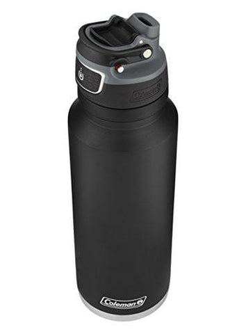 Coleman FreeFlow AUTOSEAL Insulated Stainless Steel Water Bottle, Black, 40 oz. [product _type] Coleman - Ultra Pickleball - The Pickleball Paddle MegaStore