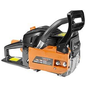 XtremepowerUS 22" inch 2.4HP 45cc Gasoline Gas 2-Stroke Chainsaw Cutting Wood Cutter Industry Engine Motor EPA, Orange