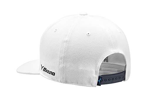Mizuno Diamond Snapback Golf Hat, White, One Size
