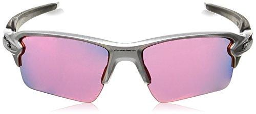 Oakley Men's Flak 2.0 XL Non-Polarized Iridium Rectangular Sunglasses, Silver, 59.0 mm