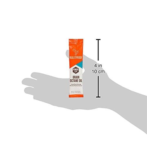 Bulletproof Brain Octane Oil Go Packs, Travel Friendly Packets, Keto Diet Friendly Source of C8 Energy, More Than Just MCT (15 Count)