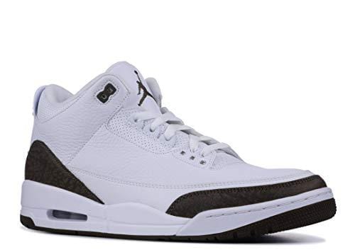 Jordan Air 3 Retro (White/Chrome/Dark Mocha, 10.5)
