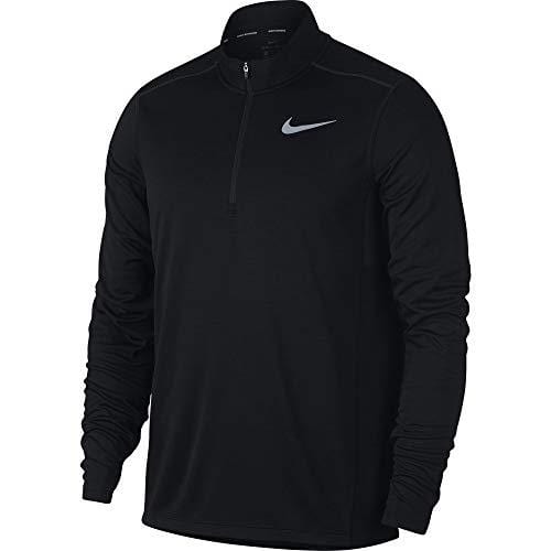 NIKE Men's Pacer Half-Zip Top, Black, X-Large