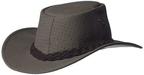 Aussie Chiller Bushie Perforated Hats Grey Large
