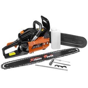 XtremepowerUS 22" inch 2.4HP 45cc Gasoline Gas 2-Stroke Chainsaw Cutting Wood Cutter Industry Engine Motor EPA, Orange